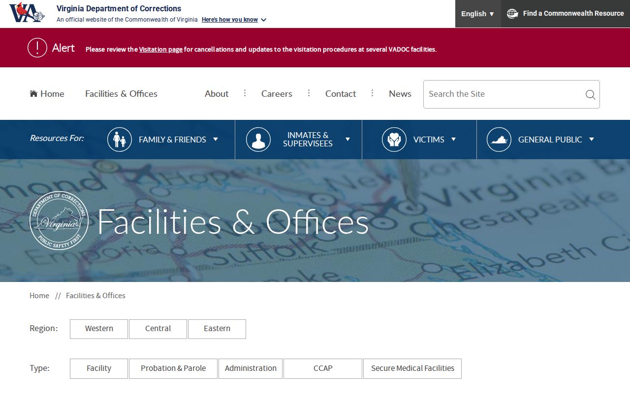 Haynesville Correctional Unit 17 historical release search and active VADOC directory